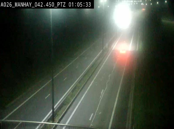 <h2>Webcam autoroute A26/E25 à hauteur de Manhay, à la jonction avec la N651 en direction de Liège - BK 42.4</h2>