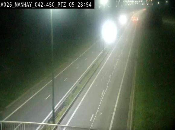 <h2>Webcam autoroute A26/E25 à hauteur de Manhay, à la jonction avec la N651 en direction de Liège - BK 42.4</h2>