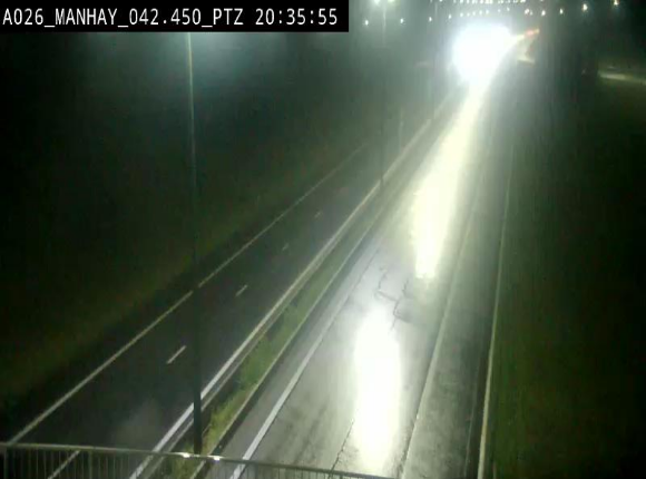 <h2>Webcam autoroute A26/E25 à hauteur de Manhay, à la jonction avec la N651 en direction de Liège - BK 42.4</h2>