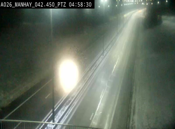 <h2>Webcam autoroute A26/E25 à hauteur de Manhay, à la jonction avec la N651 en direction de Liège - BK 42.4</h2>