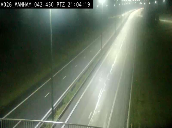 <h2>Webcam autoroute A26/E25 à hauteur de Manhay, à la jonction avec la N651 en direction de Liège - BK 42.4</h2>