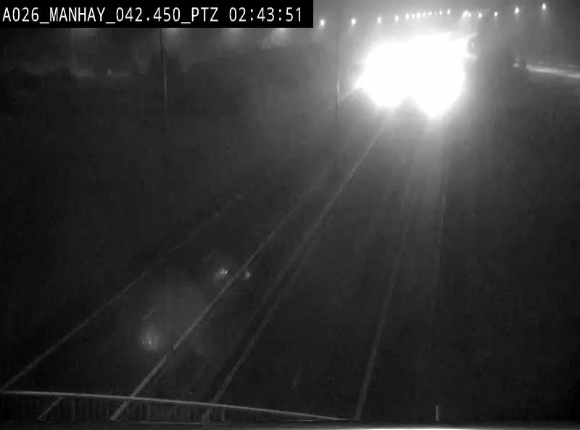 Webcam autoroute A26/E25 à hauteur de Manhay, à la jonction avec la N651 en direction de Liège - BK 42.4