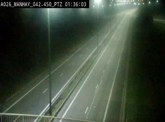 <h2>Webcam autoroute A26/E25 à hauteur de Manhay, à la jonction avec la N651 en direction de Liège - BK 42.4</h2>