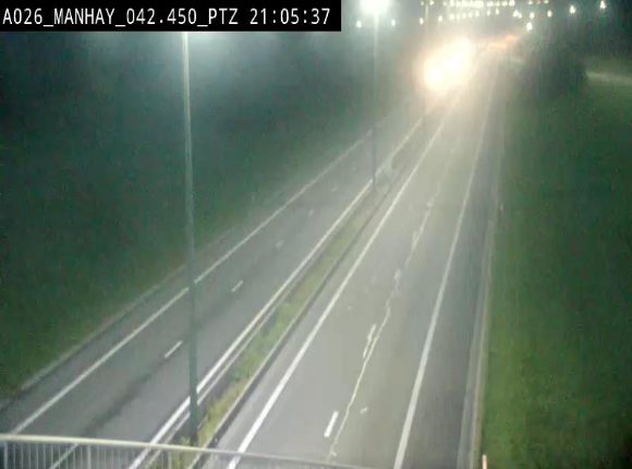 <h2>Webcam autoroute A26/E25 à hauteur de Manhay, à la jonction avec la N651 en direction de Liège - BK 42.4</h2>
