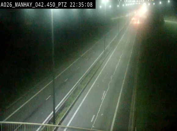 <h2>Webcam autoroute A26/E25 à hauteur de Manhay, à la jonction avec la N651 en direction de Liège - BK 42.4</h2>