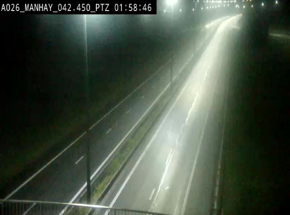 <h2>Webcam autoroute A26/E25 à hauteur de Manhay, à la jonction avec la N651 en direction de Liège - BK 42.4</h2>