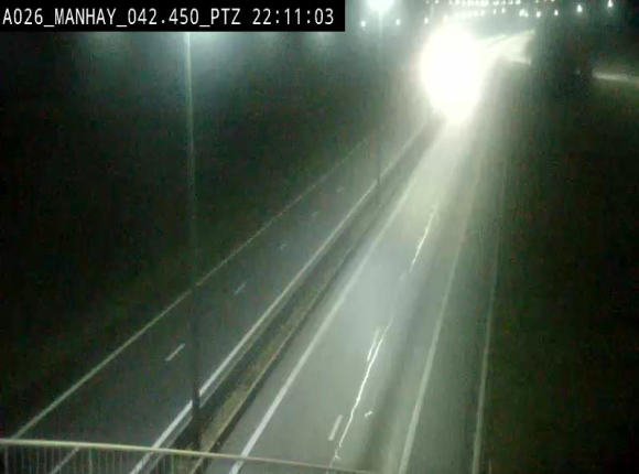 <h2>Webcam autoroute A26/E25 à hauteur de Manhay, à la jonction avec la N651 en direction de Liège - BK 42.4</h2>