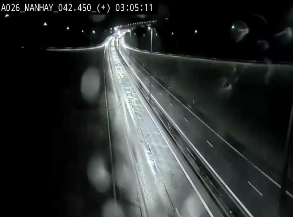 Webcam autoroute A26/E25 à hauteur de Manhay, à la jonction avec la N651 en direction de Luxembourg - BK 42.4