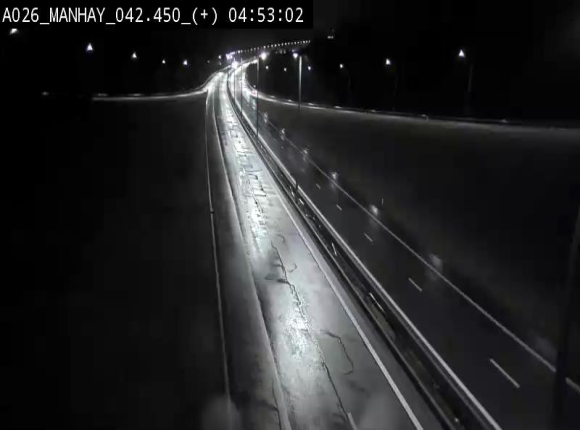 Webcam autoroute A26/E25 à hauteur de Manhay, à la jonction avec la N651 en direction de Luxembourg - BK 42.4