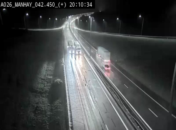Webcam autoroute A26/E25 à hauteur de Manhay, à la jonction avec la N651 en direction de Luxembourg - BK 42.4