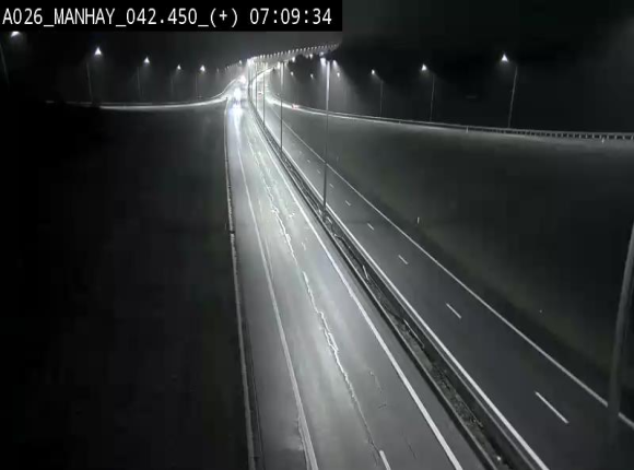 Webcam autoroute A26/E25 à hauteur de Manhay, à la jonction avec la N651 en direction de Luxembourg - BK 42.4