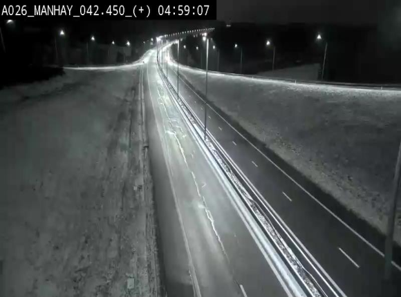 Webcam autoroute A26/E25 à hauteur de Manhay, à la jonction avec la N651 en direction de Luxembourg - BK 42.4
