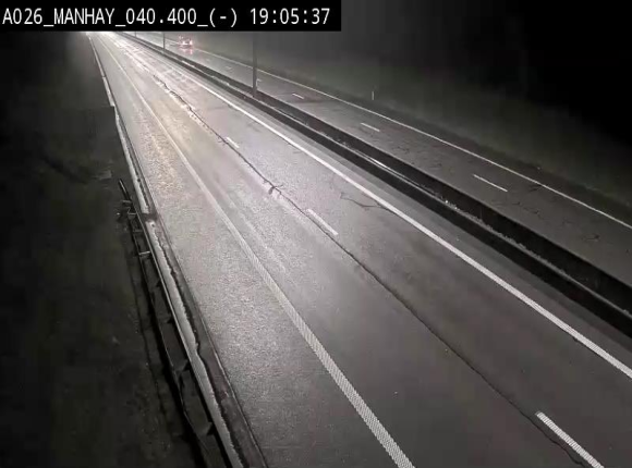 Webcam autoroute A26/E25 à hauteur de Manhay, après la jonction avec la N651 en direction de Liège - BK 40.4