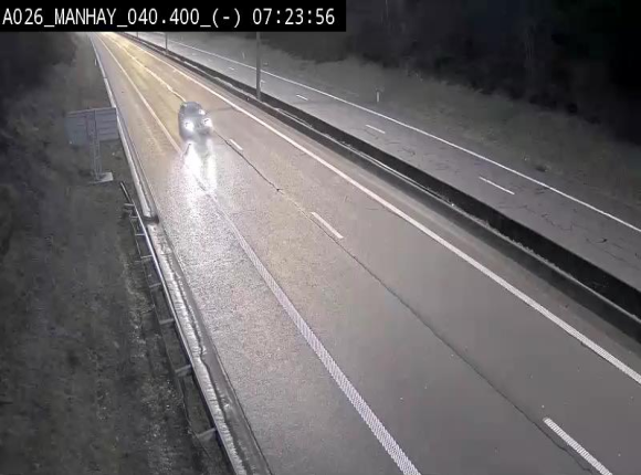 <h2>Webcam autoroute A26/E25 à hauteur de Manhay, après la jonction avec la N651 en direction de Liège - BK 40.4</h2>