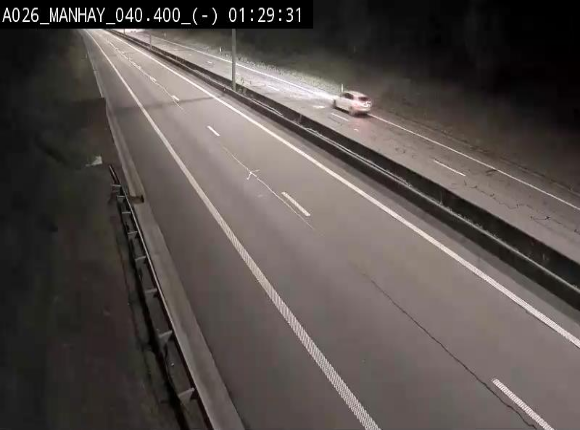 <h2>Webcam autoroute A26/E25 à hauteur de Manhay, après la jonction avec la N651 en direction de Liège - BK 40.4</h2>