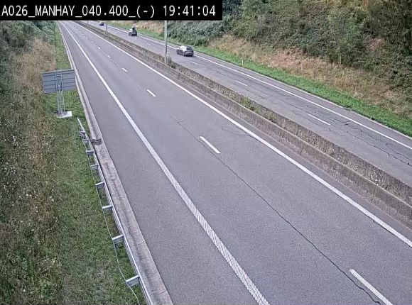 <h2>Webcam autoroute A26/E25 à hauteur de Manhay, après la jonction avec la N651 en direction de Liège - BK 40.4</h2>