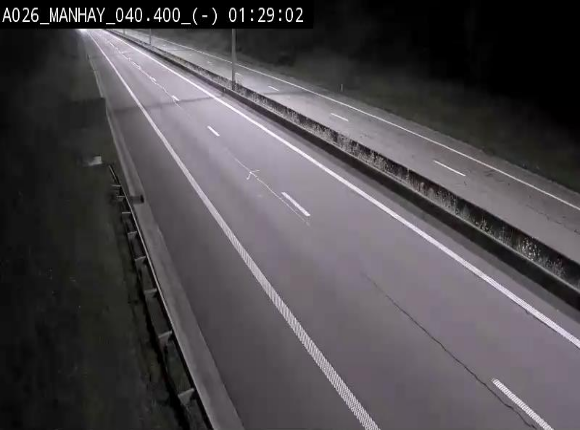 <h2>Webcam autoroute A26/E25 à hauteur de Manhay, après la jonction avec la N651 en direction de Liège - BK 40.4</h2>