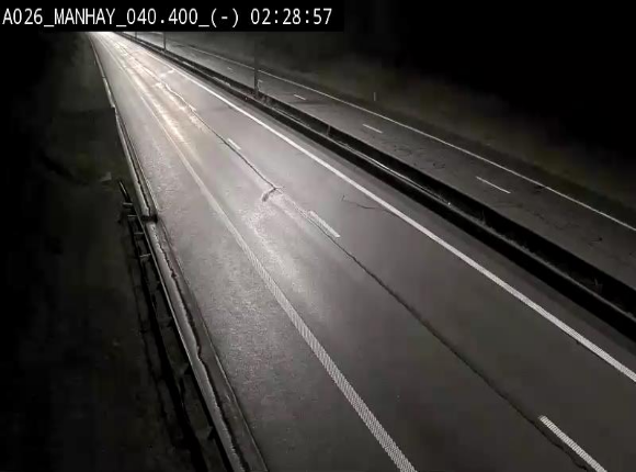 <h2>Webcam autoroute A26/E25 à hauteur de Manhay, après la jonction avec la N651 en direction de Liège - BK 40.4</h2>