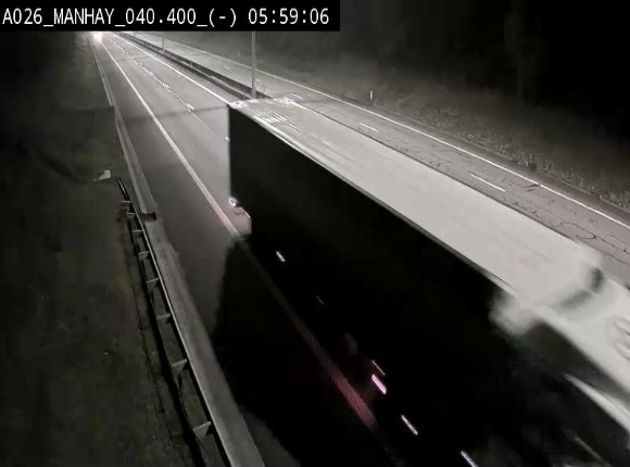 <h2>Webcam autoroute A26/E25 à hauteur de Manhay, après la jonction avec la N651 en direction de Liège - BK 40.4</h2>