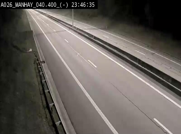<h2>Webcam autoroute A26/E25 à hauteur de Manhay, après la jonction avec la N651 en direction de Liège - BK 40.4</h2>