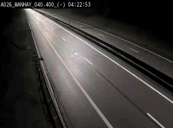 Webcam autoroute A26/E25 à hauteur de Manhay, après la jonction avec la N651 en direction de Liège - BK 40.4