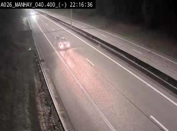 <h2>Webcam autoroute A26/E25 à hauteur de Manhay, après la jonction avec la N651 en direction de Liège - BK 40.4</h2>