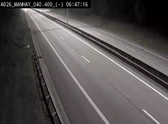 <h2>Webcam autoroute A26/E25 à hauteur de Manhay, après la jonction avec la N651 en direction de Liège - BK 40.4</h2>