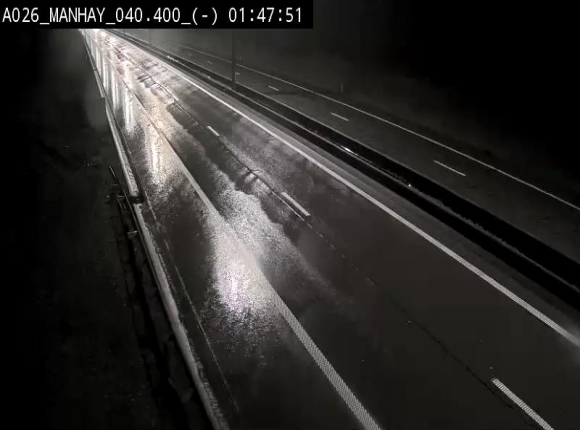 Webcam autoroute A26/E25 à hauteur de Manhay, après la jonction avec la N651 en direction de Liège - BK 40.4