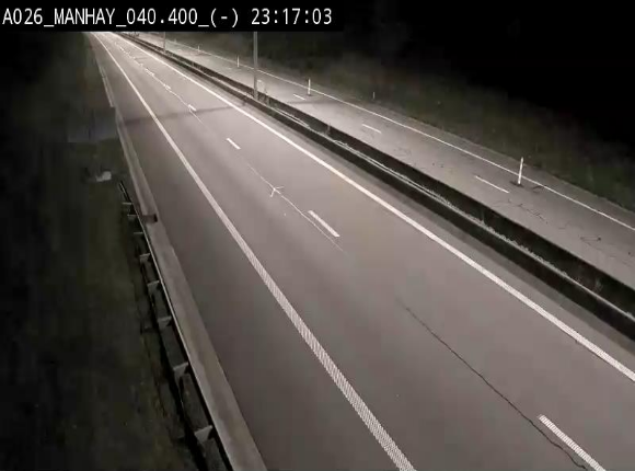 <h2>Webcam autoroute A26/E25 à hauteur de Manhay, après la jonction avec la N651 en direction de Liège - BK 40.4</h2>