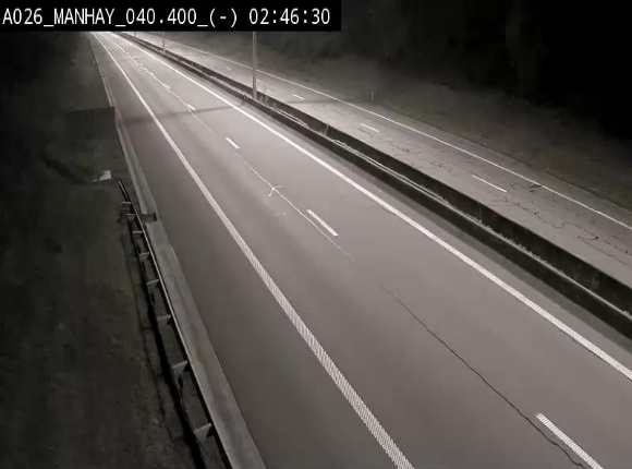 <h2>Webcam autoroute A26/E25 à hauteur de Manhay, après la jonction avec la N651 en direction de Liège - BK 40.4</h2>