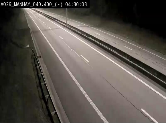 <h2>Webcam autoroute A26/E25 à hauteur de Manhay, après la jonction avec la N651 en direction de Liège - BK 40.4</h2>