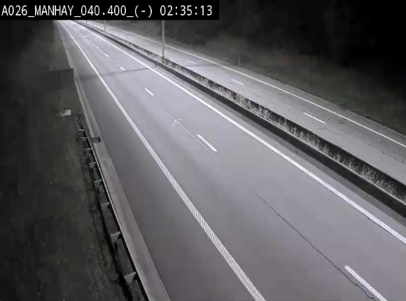 <h2>Webcam autoroute A26/E25 à hauteur de Manhay, après la jonction avec la N651 en direction de Liège - BK 40.4</h2>