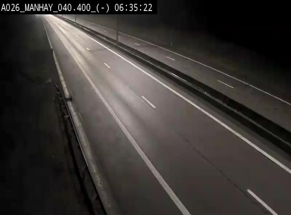 Webcam autoroute A26/E25 à hauteur de Manhay, après la jonction avec la N651 en direction de Liège - BK 40.4