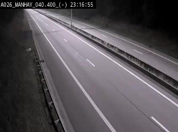 <h2>Webcam autoroute A26/E25 à hauteur de Manhay, après la jonction avec la N651 en direction de Liège - BK 40.4</h2>