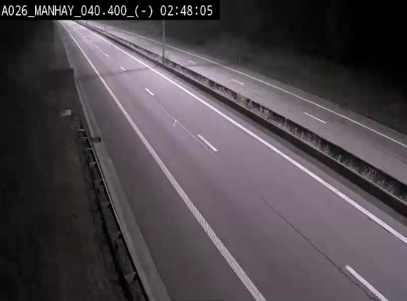 <h2>Webcam autoroute A26/E25 à hauteur de Manhay, après la jonction avec la N651 en direction de Liège - BK 40.4</h2>