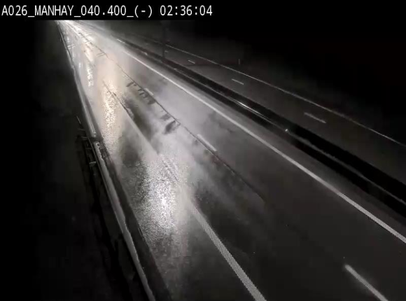 Webcam autoroute A26/E25 à hauteur de Manhay, après la jonction avec la N651 en direction de Liège - BK 40.4