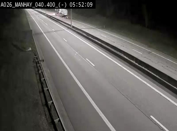 <h2>Webcam autoroute A26/E25 à hauteur de Manhay, après la jonction avec la N651 en direction de Liège - BK 40.4</h2>