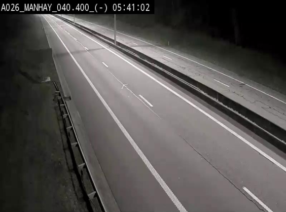 <h2>Webcam autoroute A26/E25 à hauteur de Manhay, après la jonction avec la N651 en direction de Liège - BK 40.4</h2>