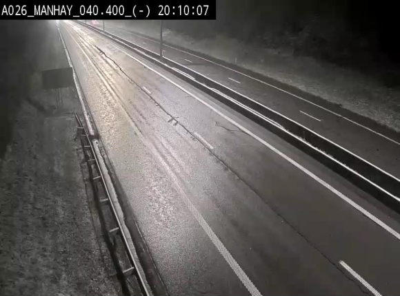 Webcam autoroute A26/E25 à hauteur de Manhay, après la jonction avec la N651 en direction de Liège - BK 40.4