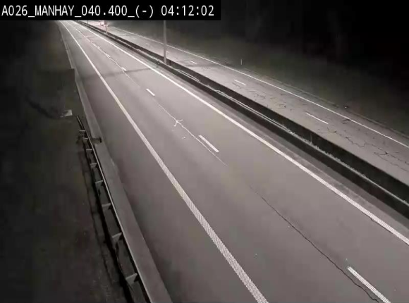 <h2>Webcam autoroute A26/E25 à hauteur de Manhay, après la jonction avec la N651 en direction de Liège - BK 40.4</h2>