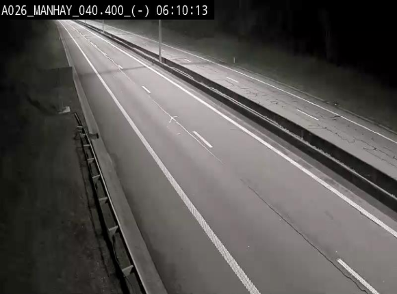 <h2>Webcam autoroute A26/E25 à hauteur de Manhay, après la jonction avec la N651 en direction de Liège - BK 40.4</h2>