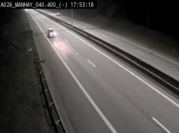 <h2>Webcam autoroute A26/E25 à hauteur de Manhay, après la jonction avec la N651 en direction de Liège - BK 40.4</h2>
