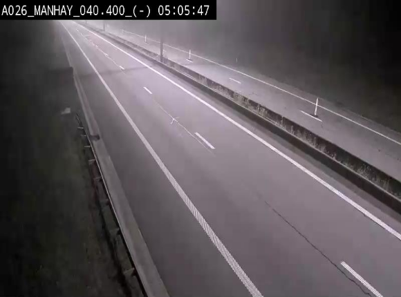 <h2>Webcam autoroute A26/E25 à hauteur de Manhay, après la jonction avec la N651 en direction de Liège - BK 40.4</h2>