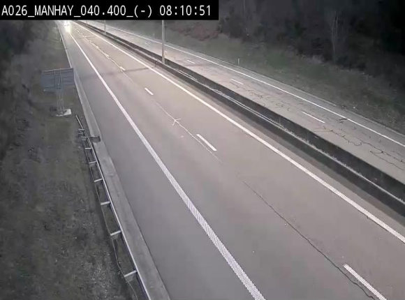 <h2>Webcam autoroute A26/E25 à hauteur de Manhay, après la jonction avec la N651 en direction de Liège - BK 40.4</h2>
