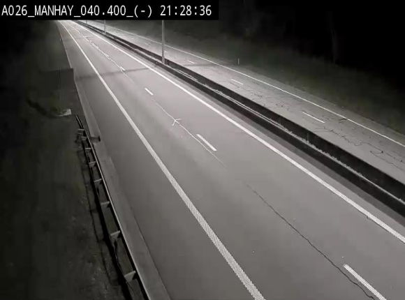 <h2>Webcam autoroute A26/E25 à hauteur de Manhay, après la jonction avec la N651 en direction de Liège - BK 40.4</h2>