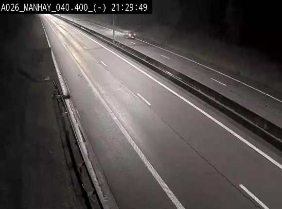 <h2>Webcam autoroute A26/E25 à hauteur de Manhay, après la jonction avec la N651 en direction de Liège - BK 40.4</h2>