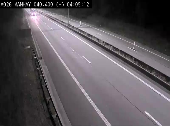<h2>Webcam autoroute A26/E25 à hauteur de Manhay, après la jonction avec la N651 en direction de Liège - BK 40.4</h2>