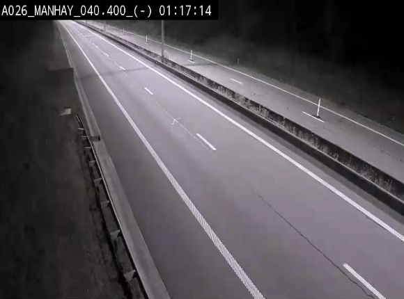 <h2>Webcam autoroute A26/E25 à hauteur de Manhay, après la jonction avec la N651 en direction de Liège - BK 40.4</h2>