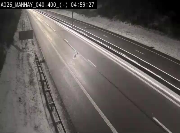 Webcam autoroute A26/E25 à hauteur de Manhay, après la jonction avec la N651 en direction de Liège - BK 40.4