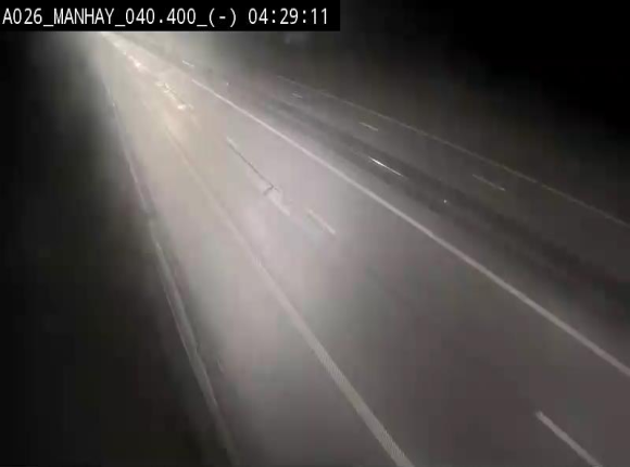 Webcam autoroute A26/E25 à hauteur de Manhay, après la jonction avec la N651 en direction de Liège - BK 40.4